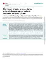 The impact of being present during in-hospital resuscitation on family members: A scoping review
