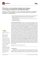 Escherichia coli in Brazilian Poultry Fecal Samples: Co-Carriage of Fosfomycin and ESBL Resistance