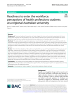 Readiness to enter the workforce: perceptions of health professions students at a regional Australian university
