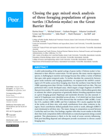 Closing the gap: Mixed stock analysis of three foraging populations of green turtles (Chelonia mydas) on the Great Barrier Reef