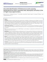 Accurate identification of Enterococcus lactis causing bacteraemia by matrix-assisted laser desorption ionization-time of flight mass spectrometry