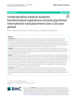 Understanding medical students' transformative experiences of early preclinical international rural placement over a 20-year period