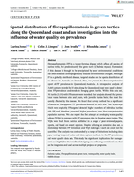 Spatial distribution of fibropapillomatosis in green turtles along the Queensland coast and an investigation into the influence of water quality on prevalence