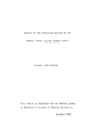 Aspects of the population biology of the Bobtail Skink, Tiliqua Rugosa (Gray)