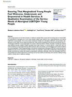 Ensuring That Marginalized Young People Feel Welcome, Understood, and Empowered in Health Services: A Qualitative Examination of the Service Needs of Aboriginal LGBTQA+ Young People