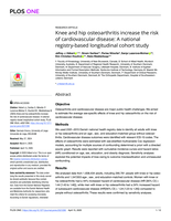 Knee and hip osteoarthritis increase the risk of cardiovascular disease: A national registry-based longitudinal cohort study