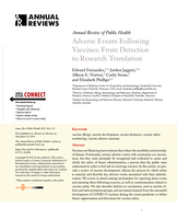 Adverse Events Following Vaccines: From Detection to Research Translation