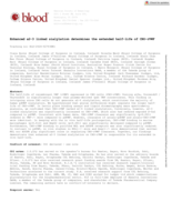 Enhanced α2-3 linked sialylation determines the extended half-life of CHO-rVWF