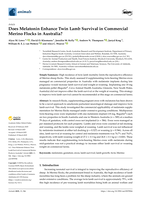 Does Melatonin Enhance Twin Lamb Survival in Commercial Merino Flocks in Australia?