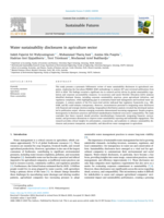 Water sustainability disclosures in agriculture sector