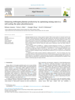 Enhancing Arthrospira platensis productivity by optimizing mixing rates in a self-cooling flat plate photobioreactor