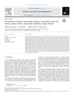 Transitioning Australia’s land freight transport: Competition of fuel cell electric, battery electric, and internal combustion engine vehicles