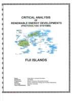 Critical analysis of renewable energy developments (Photovoltaic Systems): Fiji Islands
