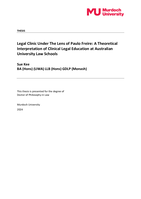 Legal Clinic Under The Lens of Paulo Freire: A Theoretical Interpretation of Clinical Legal Education at Australian University Law Schools