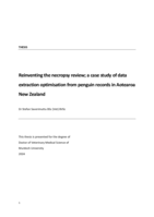 Reinventing the necropsy review; a case study of data extraction optimisation from penguin records in Aotearoa New Zealand