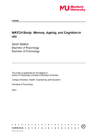 MATCH Study: Memory, Ageing, and Cognition in HIV