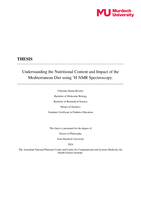 Understanding the Nutritional Content and Impact of the Mediterranean Diet using 1H NMR Spectroscopy
