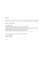 Disability Awareness: An Analysis of How Disability is Framed in Australian Society and the Media
