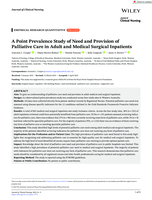 A Point Prevalence Study of Need and Provision of Palliative Care in Adult and Medical Surgical Inpatients