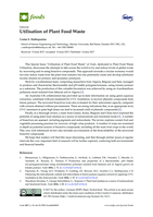 Utilisation of Plant Food Waste