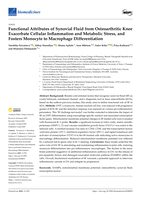 Functional Attributes of Synovial Fluid from Osteoarthritic Knee Exacerbate Cellular Inflammation and Metabolic Stress, and Fosters Monocyte to Macrophage Differentiation