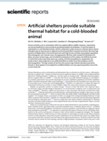 Artificial shelters provide suitable thermal habitat for a cold-blooded animal