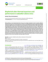 Bisphenols alter thermal responses and performance in zebrafish (Danio rerio)