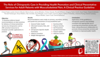 The Role of Chiropractic Care in Providing Health Promotion and Clinical Preventative Services for Adult Patients with Musculoskeletal Pain; A Clinical Practice Guideline