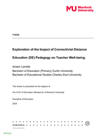 Exploration of the Impact of Connectivist Distance Education (DE) Pedagogy on Teacher Well-being