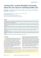 Yarning with a remote Aboriginal community about the next steps for achieving healthy skin