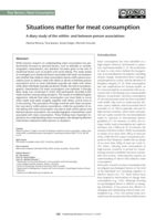 Situations matter for meat consumption A diary study of the within- and between-person associations