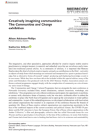 Creatively imagining communities: The Communities and Change exhibition