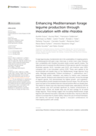 Enhancing Mediterranean forage legume production through inoculation with elite rhizobia