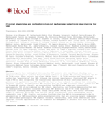Clinical phenotype and pathophysiological mechanisms underlying qualitative low VWF