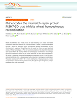 Ph2 encodes the mismatch repair protein MSH7-3D that inhibits wheat homoeologous recombination