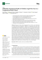 ORIGINS: Nutritional Profile of Children Aged One Year in a Longitudinal Birth Cohort