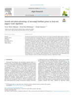 Growth and photo-physiology of microalgal biofilms grown in food and piggery waste digestates