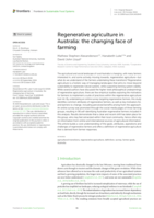Regenerative agriculture in Australia: the changing face of farming