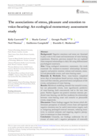The associations of stress, pleasure and emotion to voice-hearing: An ecological momentary assessment study