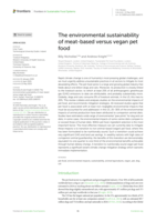 The environmental sustainability of meat-based versus vegan pet food