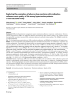 Exploring the association of adverse drug reactions with medication adherence and quality of life among hypertensive patients: a cross-sectional study