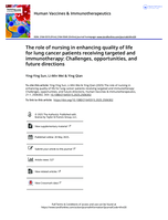 The role of nursing in enhancing quality of life for lung cancer patients receiving targeted and immunotherapy: Challenges, opportunities, and future directions