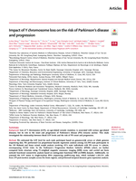 Impact of Y chromosome loss on the risk of Parkinson's disease and progression