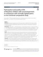 Participation and quality of life of Nepalese children with visual impairment in comparison with normally sighted peers: a cross sectional comparative study