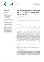 The landscape of non-reference SINE-VNTR-Alus in amyotrophic lateral sclerosis