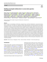 Building meaningful collaboration in conservation genetics and genomics