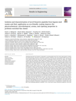 Isolation and characterization of novel bioactive peptides from legume seed wastes and their application as eco-friendly coating improve the physicochemical, microbiological, aroma, and ripening properties in probiotic-enriched Ras cheese