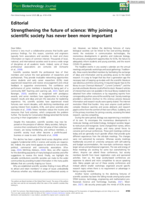 Strengthening the future of science: Why joining a scientific society has never been more important