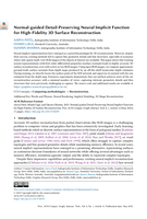 Normal-guided Detail-Preserving Neural Implicit Function for High-Fidelity 3D Surface Reconstruction