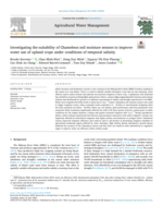 Investigating the suitability of Chameleon soil moisture sensors to improve water use of upland crops under conditions of temporal salinity